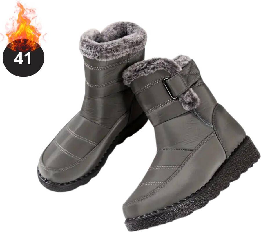 Nivard Snowboots Sneeuwschoenen Sneeuwboots Heren Wintersport Ski Skischoenen Koffie 41 Buiten Antislip Winter - Foto 1