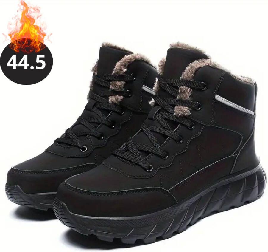 Nivard Snowboots Sneeuwschoenen Sneeuwboots Heren Wintersport Ski Skischoenen Zwart 44.5 Buiten Antislip - Foto 1