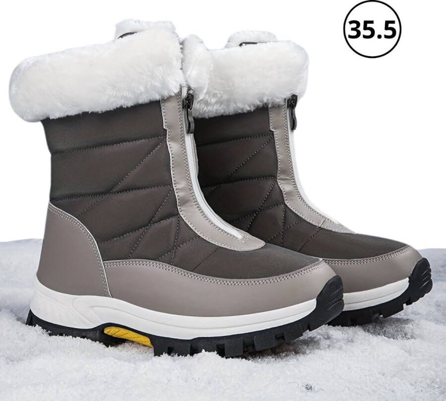 Nivard Snowboots Voor Dames Sneeuwschoenen- Wintersport Sneeuwboots Ski Gadgets Grijs