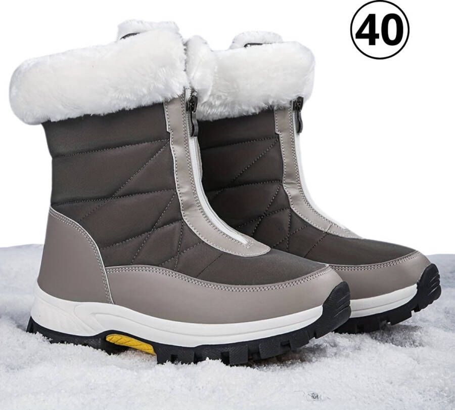 Nivard Snowboots Voor Dames Sneeuwschoenen- Wintersport Sneeuwboots Ski Gadgets Grijs