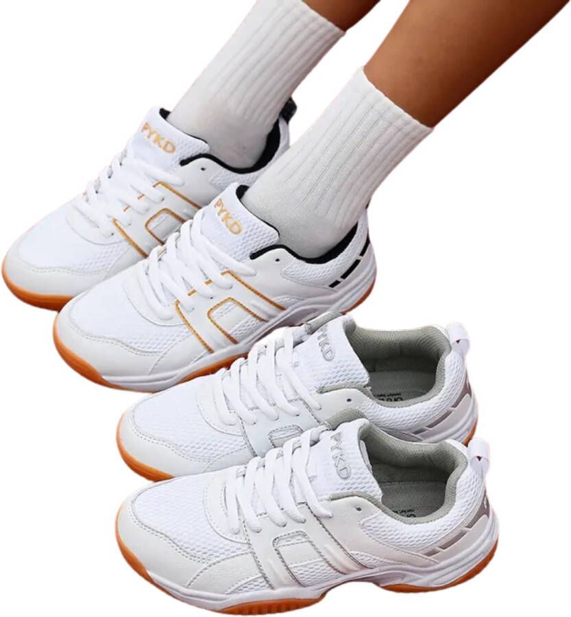 Nivard Tennisschoenen Tenniskleding Indoor Outdoor Gouden