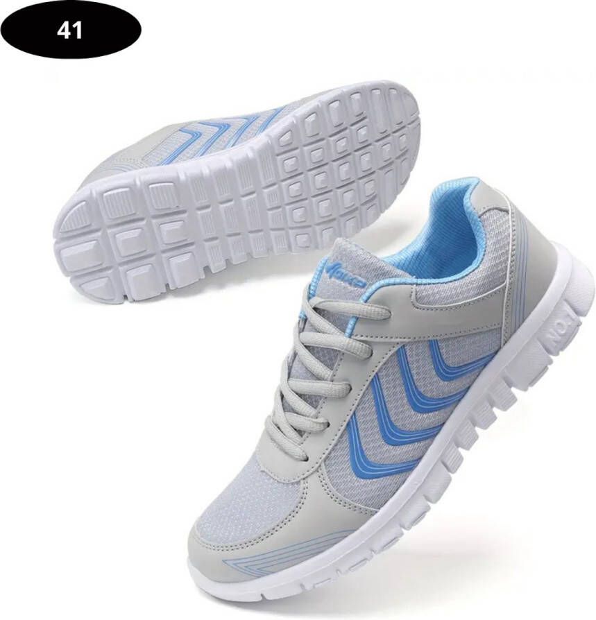 Nivard Tennisschoenen Tenniskleding Indoor Outdoor Lichtgrijs