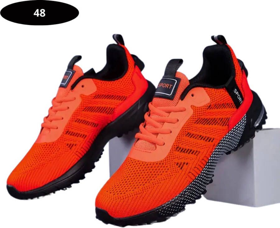 Nivard Tennisschoenen Heren Dames Tenniskleding Indoor Outdoor Mandarijnrood