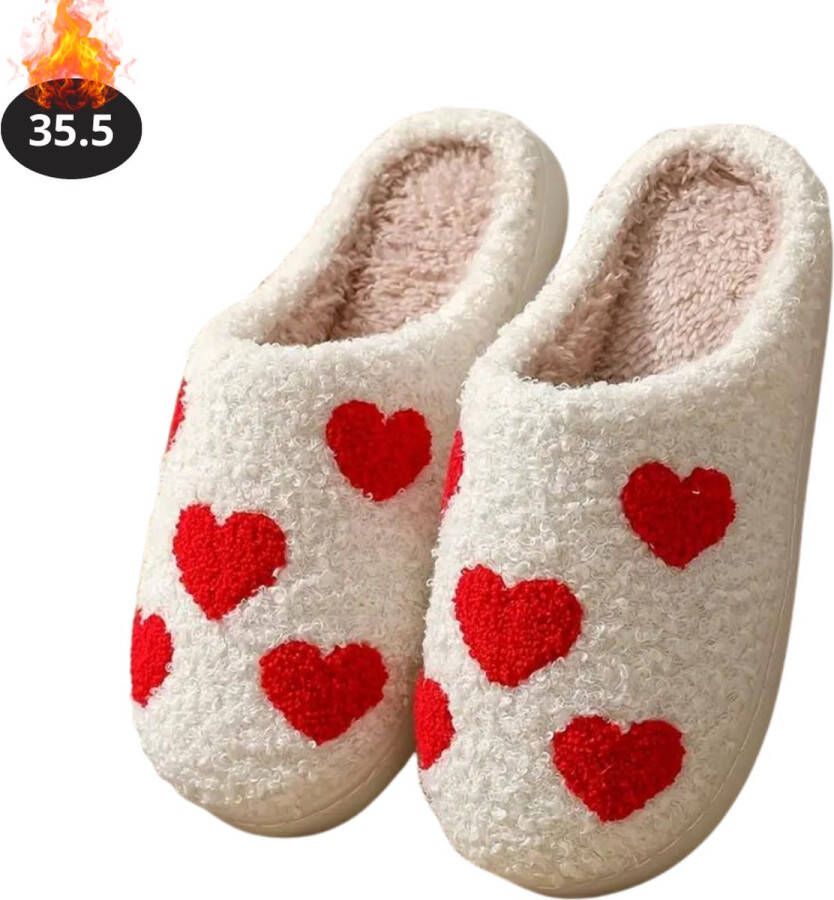 Nivard Warme Pantoffels Sloffen Slippers Pluche Hart