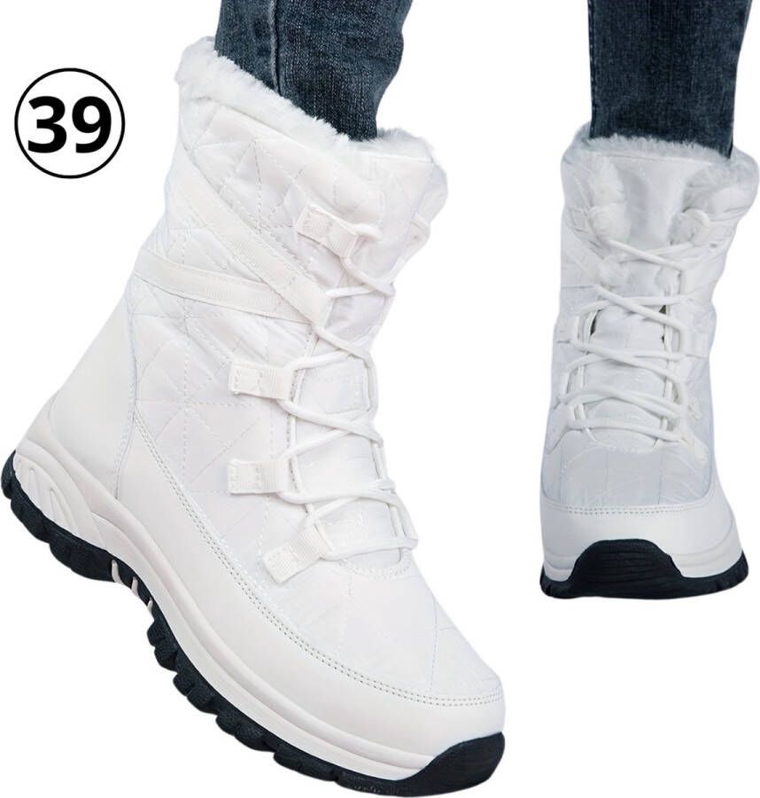 Nivard Wintersport Sneeuwboots Snowboots Sneeuwschoenen Ski Gadgets Voor Dames Wit