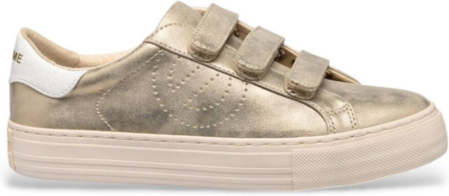 No Name Arcade riempjes goud lederen sportschoenen