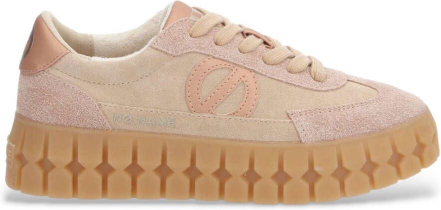 No Name Beige leren sneakers