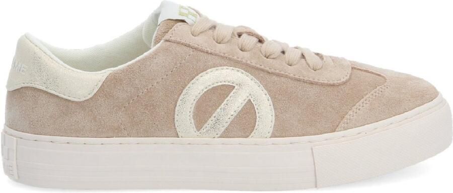 No Name Arcade Teen Side beige leren sportschoenen