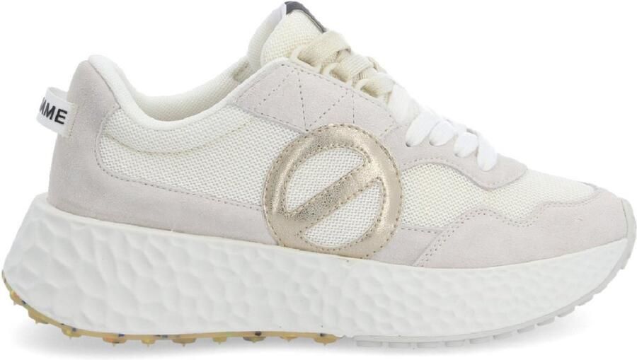 No Name Carter Jogger beige leren sportschoenen