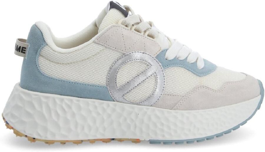 No Name Carter Jogger leren sportschoenen beige