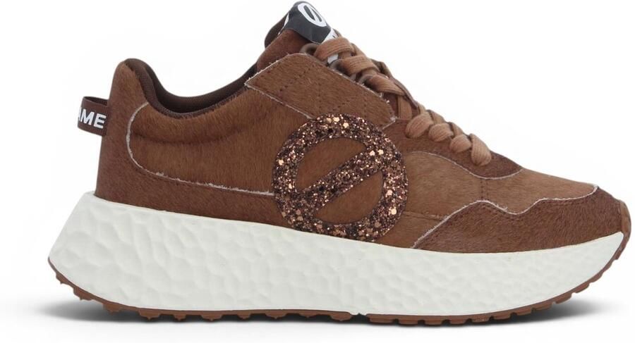 No Name Leren sneakers Carter Jogger Glitter