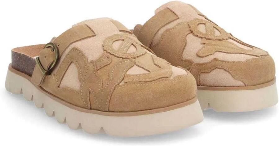 No Name Sandy Mule Klompen Beige Vrouw
