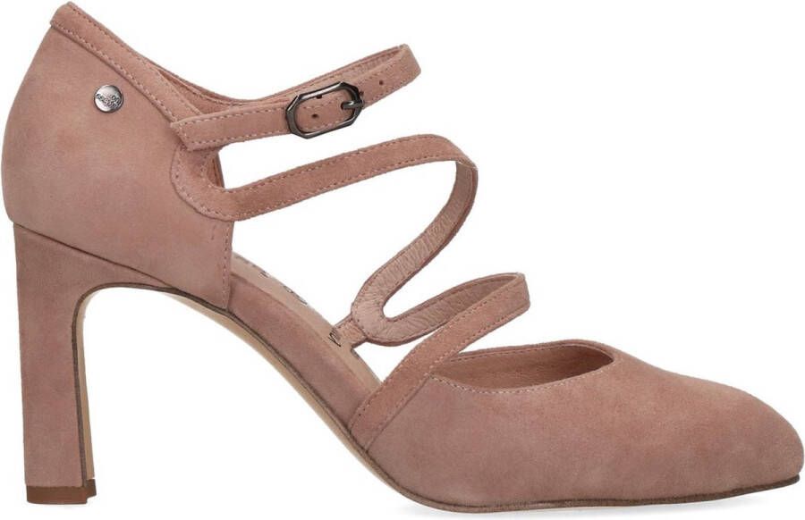 No Stress Dames Beige suède pumps