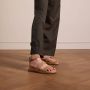 No Stress Dames Beige suède sandalen - Thumbnail 2