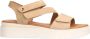 No Stress Dames Beige suède sandalen - Thumbnail 2