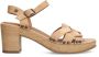 No Stress Dames Beige suède sandalen met hak - Thumbnail 2