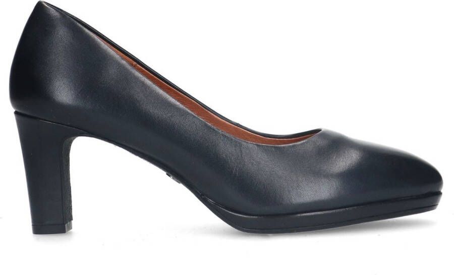 No Stress Dames Blauwe leren pumps