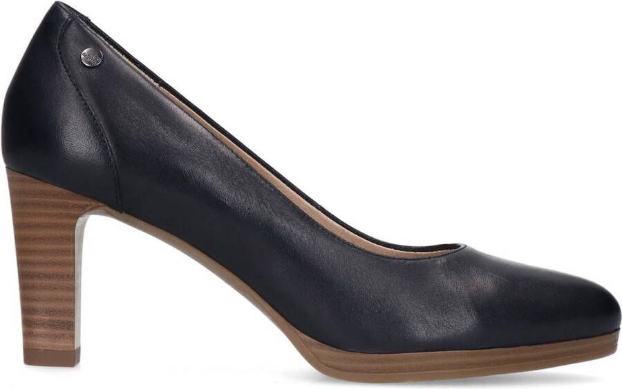 No Stress Dames Blauwe leren pumps