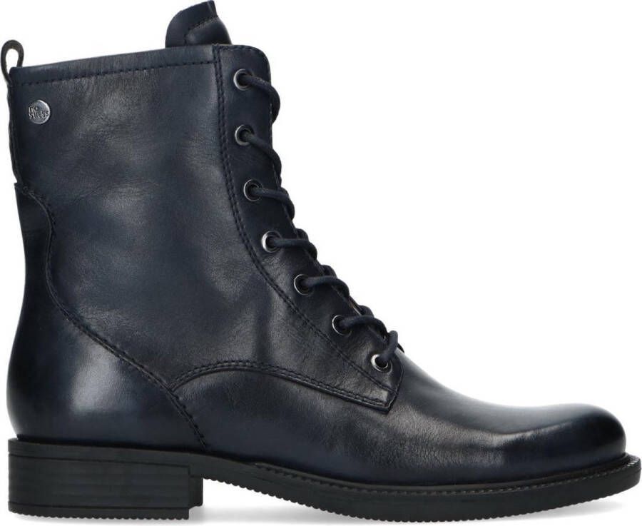 No Stress Dames Blauwe veterlaarsjes met imitatiebont - Foto 3