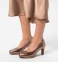 No Stress Dames Bronzen leren pumps - Thumbnail 2