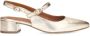 No Stress Dames Gouden leren slingbacks - Thumbnail 2