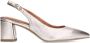 No Stress Dames Goudkleurige leren slingbacks - Thumbnail 2