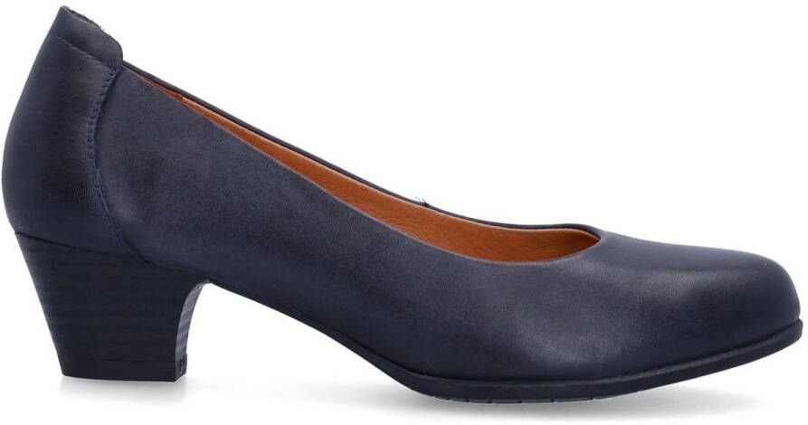 No Stress Dames Navy leren pumps