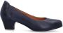 No Stress leren pumps met lage hak donkerblauw - Thumbnail 2