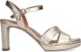 No Stress Dames PRE ORDER Gouden leren sandalen met hak - Thumbnail 7