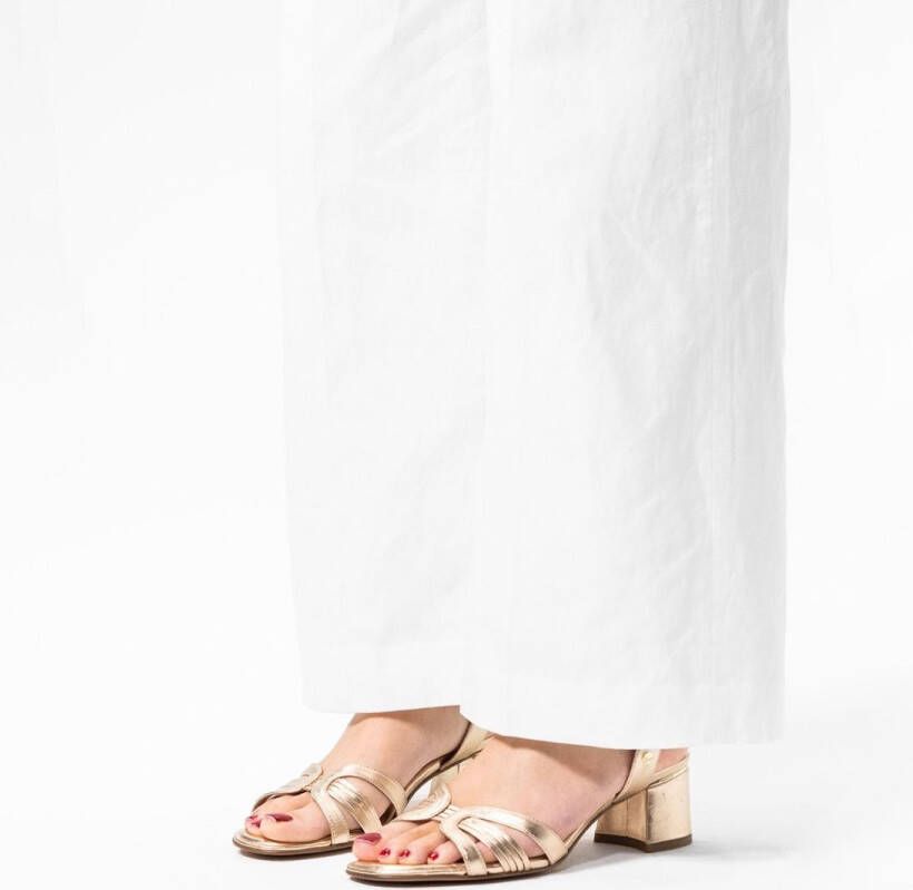 No Stress Dames PRE ORDER Gouden leren sandalen met hak