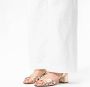 No Stress Dames PRE ORDER Gouden leren sandalen met hak - Thumbnail 6