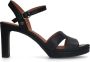 No Stress Dames PRE ORDER Zwarte leren sandalen met hak - Thumbnail 6