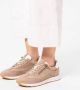 No Stress Dames Taupe nubuck sneakers met rits - Thumbnail 1
