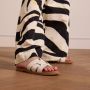 No Stress Dames Witte leren slippers - Thumbnail 2