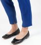 No Stress Dames Zwarte leren ballerina's - Thumbnail 2