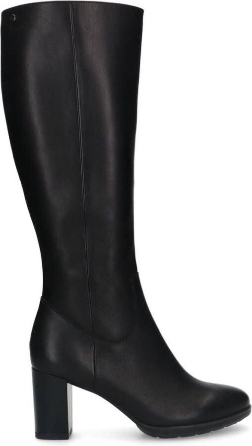No Stress Dames Zwarte leren hoge laarzen met hak - Foto 2