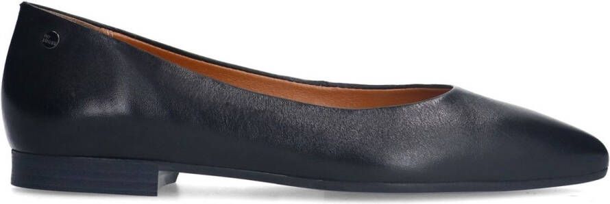 No Stress Dames Zwarte leren loafers