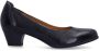 No Stress leren pumps met lage hak zwart - Thumbnail 2