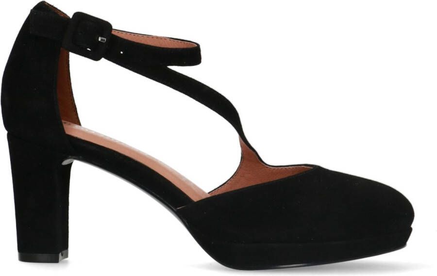 No Stress Dames Zwarte suède pumps