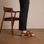 No Stress Heren Cognac leren sandalen - Thumbnail 2