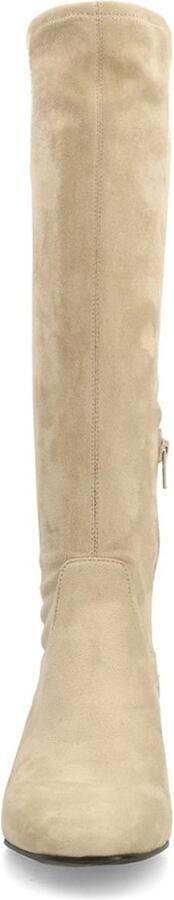 No Stress Dames Beige stretch laarzen met hak - Foto 2