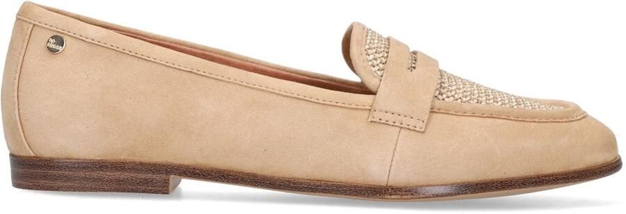 No Stress Dames Beige suède loafers