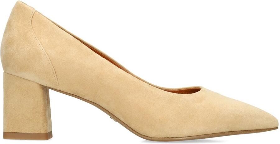 No Stress Dames Beige suède pumps