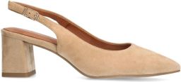 No Stress Dames Beige suède slingbacks