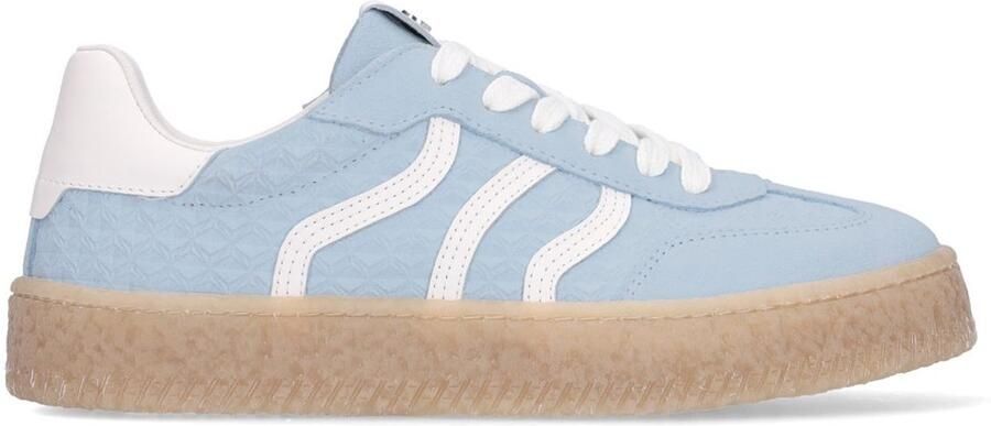 No Stress Dames Blauwe leren sneakers