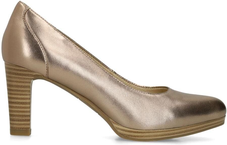 No Stress Dames Bronzen leren pumps