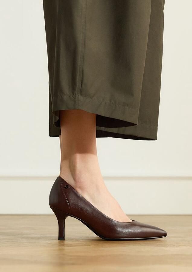 No Stress Dames Bruine leren pumps - Foto 4