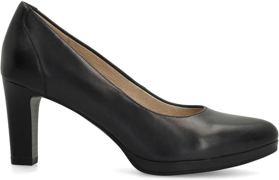 No Stress Dames Donkerblauwe leren pumps