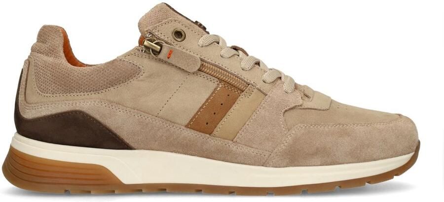 No Stress Heren Beige nubuck sneakers
