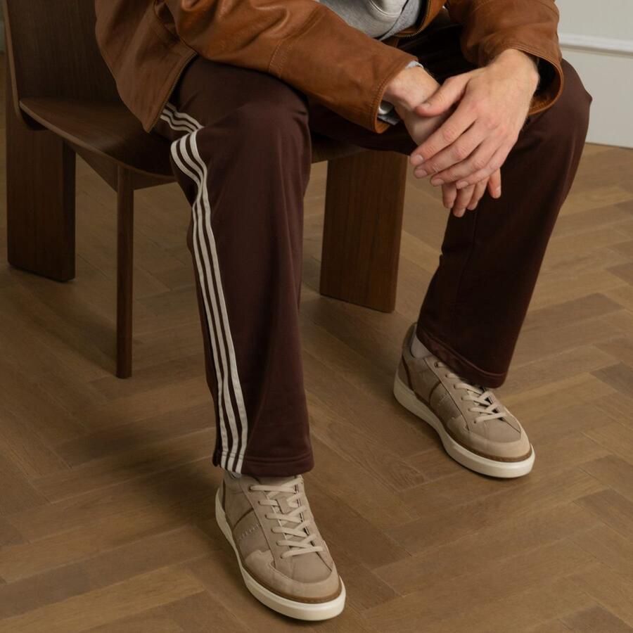 No Stress Heren Beige nubuck sneakers - Foto 3